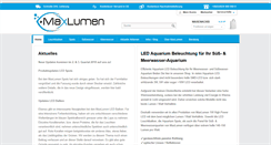Desktop Screenshot of ledaquarium.de